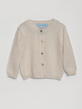 Baby Alpaka Wollcardigan Natural