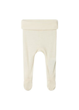 Baby Wollhose mit Fuss Natural