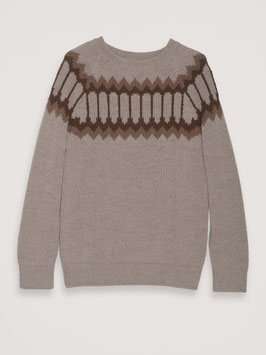 Frauen Wollpullover Sand