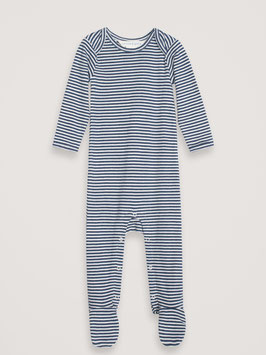 Baby Strampler Streifen Navy