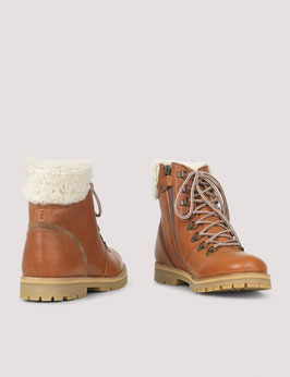 Frauen Vegane Winterstiefel Cognac