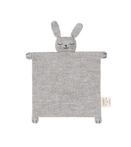 Alpakawolle Schmusetuch Hase Grau