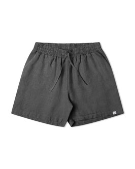 Frauen Leinenshorts Schwarz
