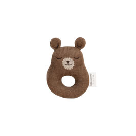 Alpakawolle Babyrassel Bär Braun