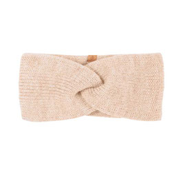 Wollstrick Stirnband Sandbeige