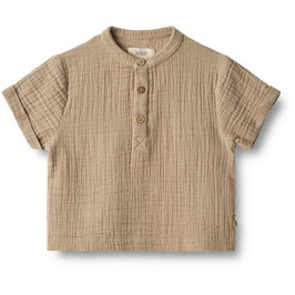 Gr. 74 Baby Musselinshirt Stone
