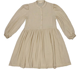 Frauen Musselin Langarmkleid Sandstone