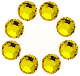 16 CRYSTALS YELLOW LEMON WITH SWAROVSKI ELEMENTS (4mm)