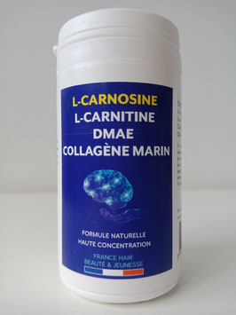 COMPLEXE L-CARNOSINE - L-CARNITINE - DMAE -COLLAGENE MARIN (de FRANCE HAIR BEAUTE).