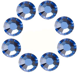 16 BLUE SAPHIR CRYSTALS MADE WITH SWAROVSKI ELEMENTS (4mm)