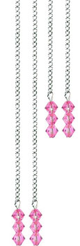 4 CHAINS LIGHT PINK CRYSTALS