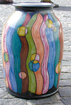 Vase - Regenbogen / ∅ oben 13 cm H. 45 cm