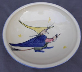Kinder Teller tief- kl. Hexe - ∅ 19 cm, H. 5cm