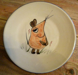 Kinder Teller flach -  Maus- ∅ 20,5 cm, H. 5 cm