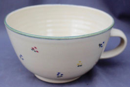 Tasse Ilse - grüne Blumen-  ca.∅ 16 cm, H. 7,8 cm, 500 ml