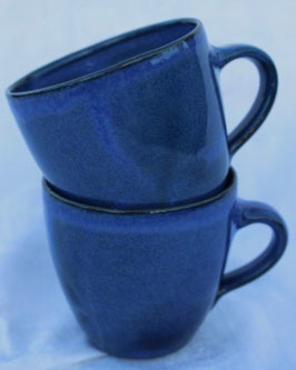 Becher Manu klein - Blau - .ca. ∅8 cm, H.7,5 cm. 250 ml, je