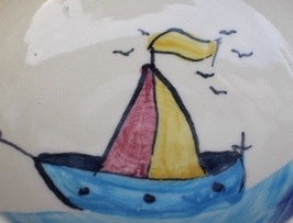 Kinder Becher -Schiff - ∅ 7 cm, H. 8,5 cm, 200ml