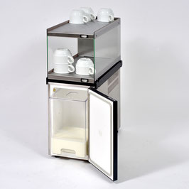 Komplettset zum Vorteilspreis: Tassenwärmer-Aufsatzmodul Glas + 5l Milchkühler Standard + Absturzsicherung