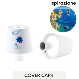 KIT LAMPABOTTIGLIA RICARICABILE CON COVER CAPRI