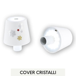 KIT LAMPABOTTIGLIA RICARICABILE CON COVER CRISTALLI