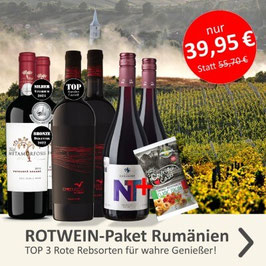 6-er Rotwein-Paket Rumäniens - TOP 3 Rote Rebsorten 2026