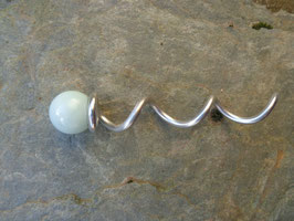 "Kugeltraum" Spiralstab 10cm Opalglaskugel