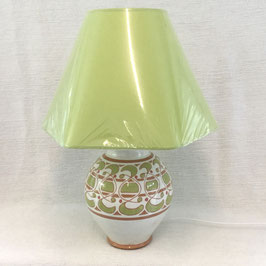 Lampe de salon, decor engobe. Large slipware lamp.