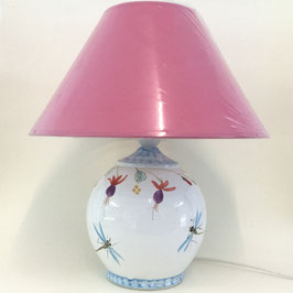 Lampe de chevet. Fuchsia. Small bedside lamp. Fuchsia.