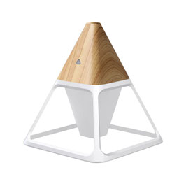 Linuo USB Luftbefeuchter Pyramide, Holz-Optik, GO-LY-Y3H