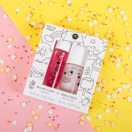 Nailmatic Kids Kinderlipgloss und Kindernagellack Set