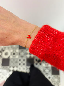 BRACELET COEUR ROUGE
