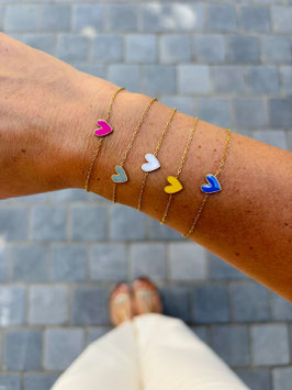 Bracelet coeur coloré