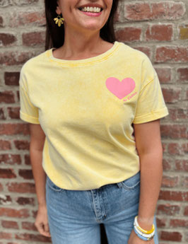 TEE-SHIRT JE T'AIME JAUNE
