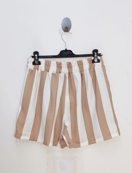 Shorts beige-weiß