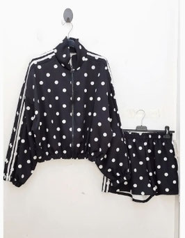 Jacke Polka Dots black & white