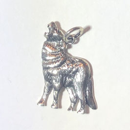 Heulender Wolf Anhänger Silber 925