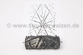 Musterwalze 2023-0845 mit Sternen / Strahlen bzw. sternförmigen Muster - (K)