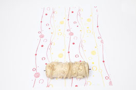 Musterwalze 0629 HWW-we mit zeitlosem geschwungenem Streifenmuster Linienmuster und Punkten - (K.etsy)