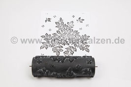 Musterwalze 2020-1736 mit großem floralem Element mit kleinen Blättern - 20cm - (K19.8)