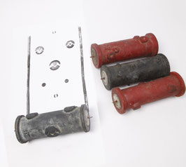 4 Stück Ringwalzen - 4x verschiedene Punkte Tupfen (k.eb - 0292)