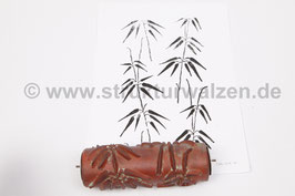 Musterwalze 2021-2116 mit schönem floralem Muster / Blättern / Bambus - (K18.9)