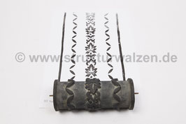 Musterwalze 22-2284 / 24-0142 mit kleinen Ornamenten Flächenmuster oder Bordüre / Borte - 15cm - (K23.3 / K19.4)