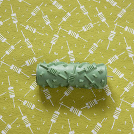 Musterwalze 1624 - geometrisches Stäbchenmuster / Wiederstände - 15cm