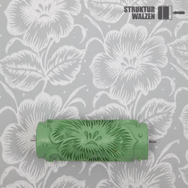 Musterwalze 1604 mit großer Blüte - 70er Jahre - Breite: 15cm