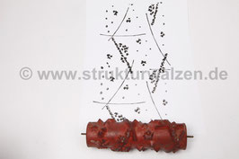 Musterwalze 24-0147 mit abstraktem 60er 70er Jahre Muster - (K22.4)