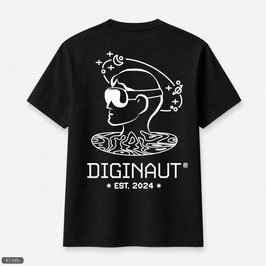 DIGINAUT® Unisex-Shirt *Between Worlds T* Black