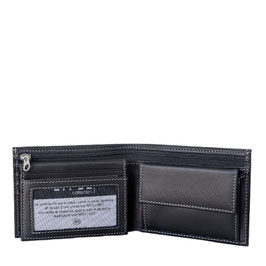 Leder Portemonnaie "Ascot schwarz"