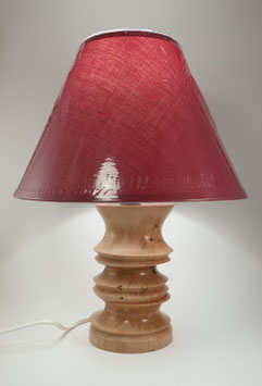 Lampe en bois de pommier