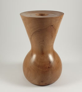 Vase solitaire en bois de cerisier