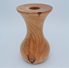 Vase solitaire en bois de cerisier